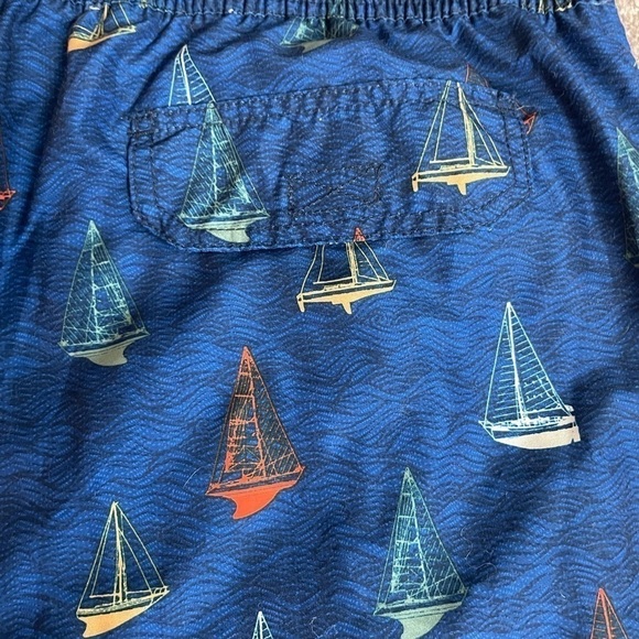 Basic Editions Blue Sailboat Swim Trunks Men’s Size XXL. RN#42000 - Picture 12 of 16